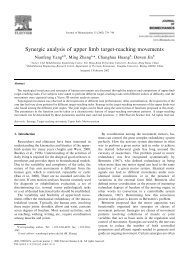 Synergic analysis of upper limb target-reaching movements