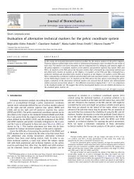 Evaluation of alternative technical markers for the pelvic coordinate ...