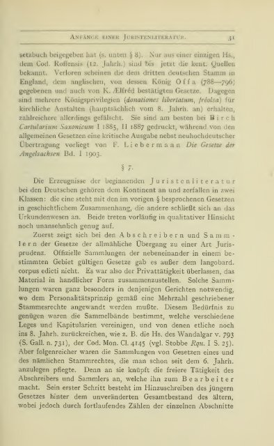 Amira, Karl von, Grundriss des germanischen Rechts, 3. A. 1913