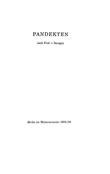 PANDEKTEN - Koeblergerhard.de