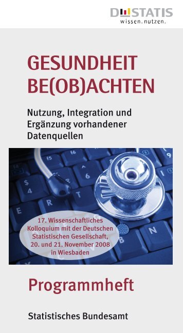 GESUNDHEIT BE(OB)ACHTEN - Gemeinsame Wissenschaftliche ...