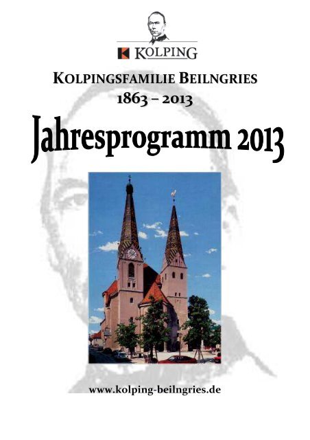 Jahresprogramm 2013 - Kolping Beilngries