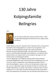130/140 Jahre Kolpingsfamilie Beilngries - Kolping Beilngries