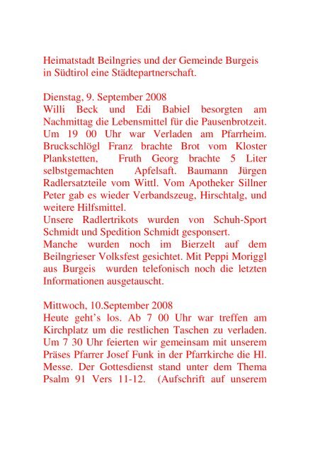 Reisebericht Burgeis Sept 2008 6 - Kolping Beilngries