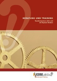 Beratung und training - KOMM.aktiv