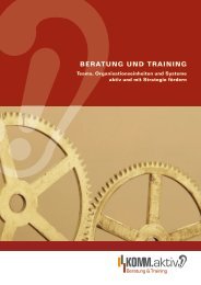 Beratung und training - KOMM.aktiv