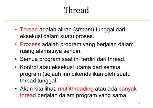 Pemrograman Banyak Thread - Komputasi