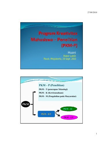 PKM PKM – P (Penelitian) - Komputasi