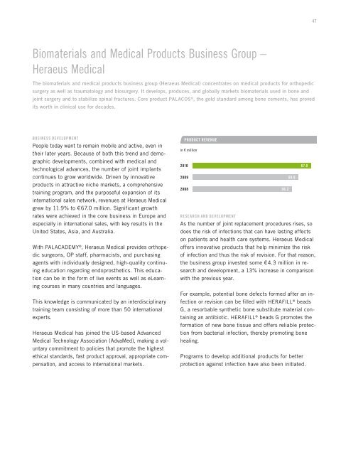 Annual Report 2010 - About Heraeus
