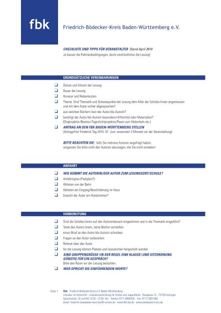 fbk-BW Checkliste 2010
