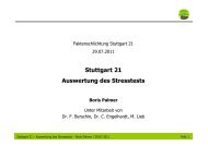 Auswertung des Stresstest - Schlichtung Stuttgart 21