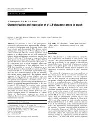 Characterization and expression of b-1,3-glucanase genes in peach