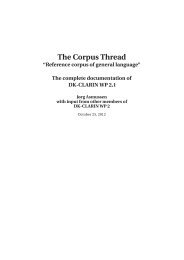 The Corpus Thread - Det Danske Sprog- og Litteraturselskab