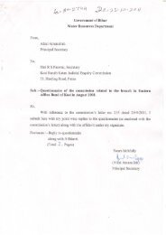 Reply received from Sri Afzal Amannulah, Principal ... - Kosi Aayog