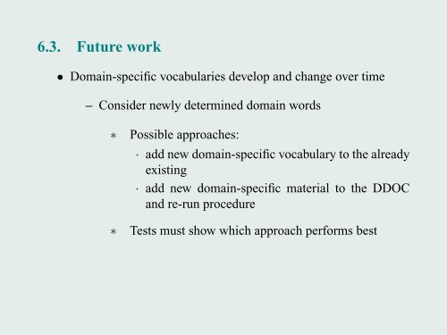 Automatic detection of new domain-specific words, using document ...