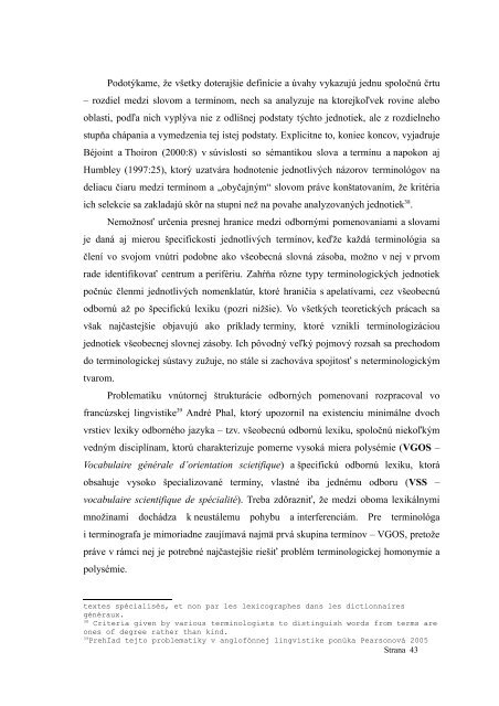 2007-levicka-terminologicke implementacie.pdf - Slovenský národný ...