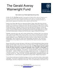 The Gerald Averay Wainwright Fund - Khalili Research Centre ...