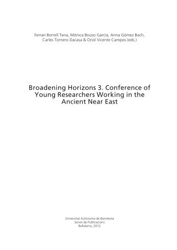 Broadening Horizons 3. Conference of Young Researchers - Khalili ...