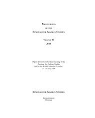 Papers from the forty-third meeting of the Seminar for Arabian ...