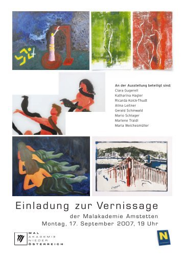 Einladung zur Vernissage