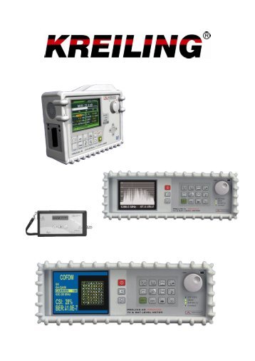 Download wichtigste Messwerte an der Antennenanlage - Kreiling ...