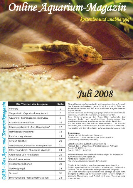 Download - Online Aquariummagazin