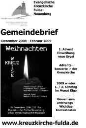 1. Quartal 2009 - Kreuzkirche Fulda