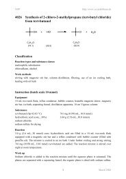 4026 Synthesis of 2-chloro-2-methylpropane (tert-butyl ... - kriemhild