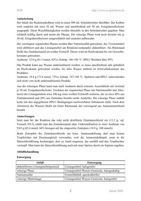 Synthesevorschrift als PDF-File zum Ausdrucken - kriemhild