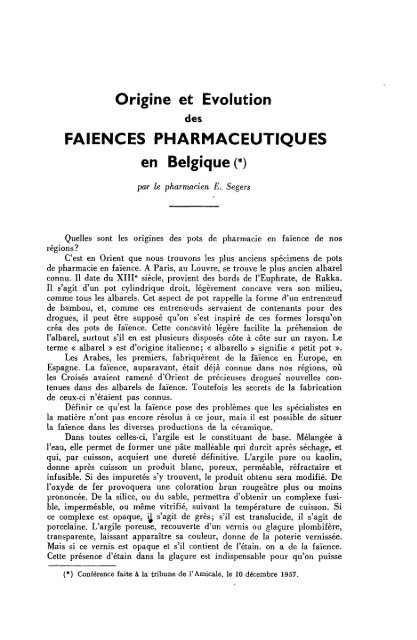 Cercle Benelux d'Histoire de la Pharmacie - Kringgeschiedenis