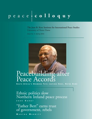Spring 2004 - Kroc Institute for International Peace Studies ...
