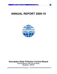 ANNUAL REPORT 2009-10 - Karnataka State Pollution Control Board