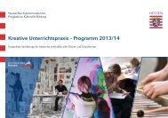 Kreative Unterrichtspraxis – Programm 2013/14 - Kultur + Bildung ...