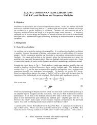 ECE 401L COMMUNICATIONS LABORATORY LAB 4 - University of ...