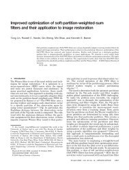 Improved optimization of soft-partition-weighted-sum filters and their ...