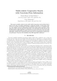 Multi-vehicle Cooperative Search with Uncertain Prior Information