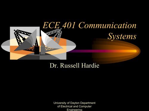 ECE 401 Communication Systems - University of Dayton : Homepages