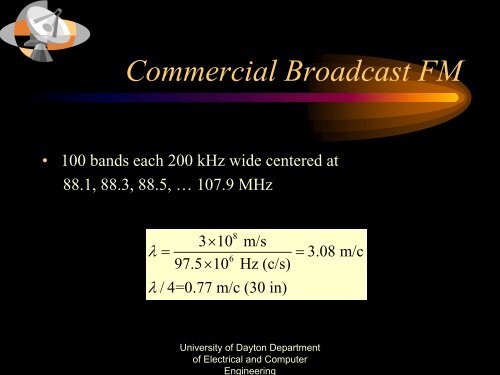 ECE 401 Communication Systems - University of Dayton : Homepages