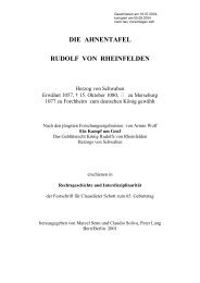 die ahnentafel rudolf von rheinfelden - genealogy.net - Probleme