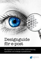 Designguide för e-post - Apsis