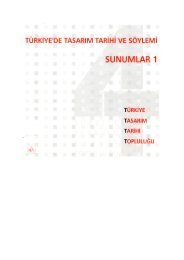 Türkiye'de tasarım tarihi ve söylemi: sunumlar 1 - İzmir Ekonomi ...