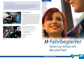 Fahrbegleiter - Sicher zur Schule mit Bus und Tram - KVG