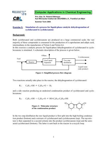 Computer Applications in Chemical Engineering - EFCE