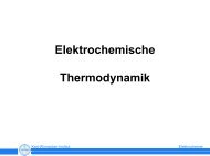 Elektrochemische Thermodynamik