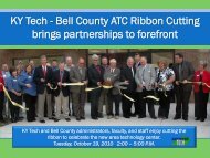 KY Tech - Bell County ATC Ribbon Cutting brings ... - Kentucky Tech