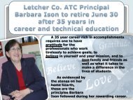 323 - Letcher County ATC Principal Barbara Ison to - Kentucky Tech