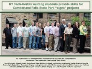 352 - KY Tech-Corbin welding students provide ... - Kentucky Tech