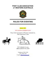 PONY CLUB ASSOCIATION