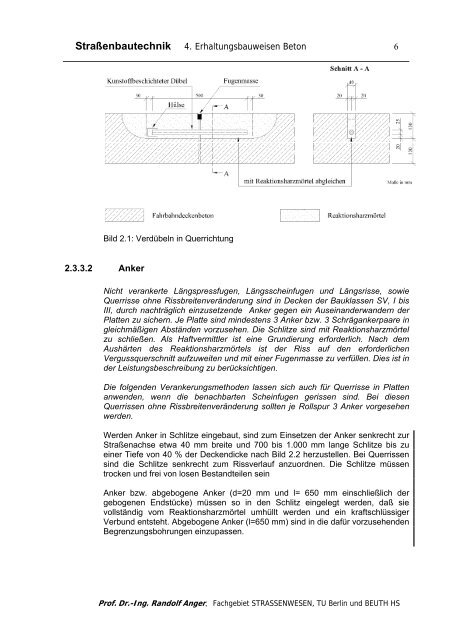 ANGER - Kap4 - Erhaltung - Beuth Hochschule für Technik Berlin