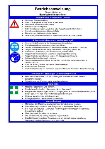 Betriebsanweisung